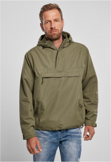 Fleece Pull Over Windbreaker Olive