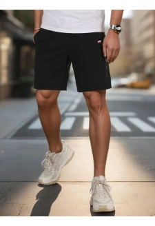 Spodenki męskie dresowe czarne Dstreet SX2486