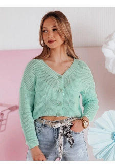 Swter damskie one size oversize prążkowany SWEETDREAM miętowy Dstreet MY2458