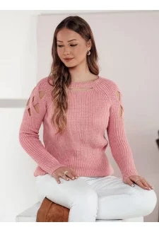 Sweter damski SLITARIA różowy Dstreet MY2412