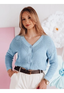 Swter damskie one size oversize prążkowany SWEETDREAM niebieski Dstreet MY2461