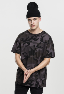 Camo Oversized tričko tmavé masky