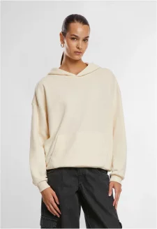 Dámská mikina s kapucí Terry Oversized smetanová