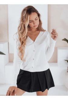 Damski kardigan CHICGLOW biały Dstreet MY2497