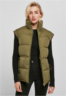 Dámská vesta Puffer Puffer Olive