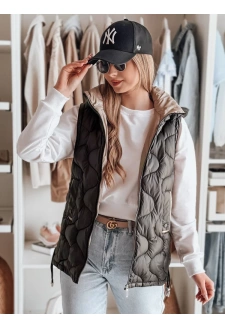 Kamizelka damska przejściowa pikowana VESOLITA czarna Dstreet TY4881