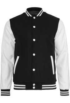 Oldschool College Jacket blk/wht