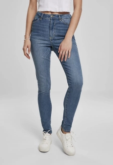 Dámské úzké džíny High Waist Slim Jeans midstone wash