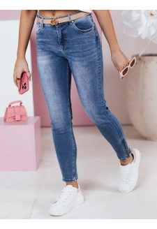 Spodnie damskie jeansowe skinny WERNI granatowe Dstreet UY2366