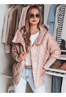 Kurtka damska przejściowa pikowana oversize PUFFILOF różowa Dstreet TY4854