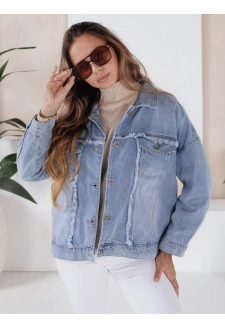 Kurtka damska jeansowa DENZARIA niebieska Dstreet TY4905