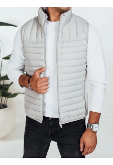 Kamizelka męska pikowana jasnoszara Dstreet TX5080