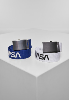 NASA Belt 2-Pack extra long blue/wht