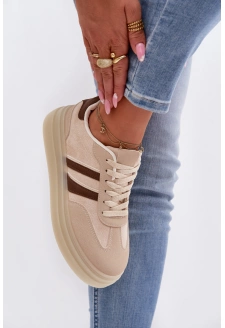 Dámské sneakersy na platformě Galleria – béžové