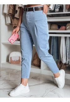 Spodnie damskie chinosy CHINOSKA niebieskie Dstreet UY2559