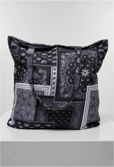 Kabelka Bandana Patchwork Print Tote Bag černá/bílá