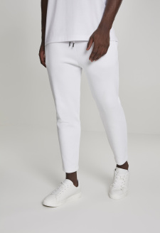 Cropped Heavy Pique Pants bílé