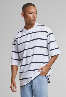 Pánské tričko Oversized Sleeve Modern Stripe - pruhované