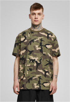 Pánské tričko Heavy Oversized Camo Tee lesní maskáčová