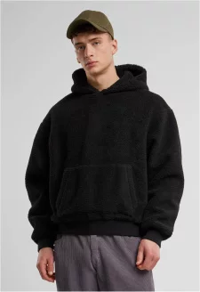 Pánská mikina s kapucí Teddy Hoody černá