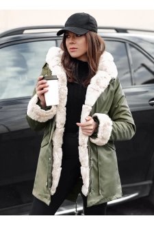 Kurtka zimowa damska parka ARCTIC zielona Dstreet TY4782
