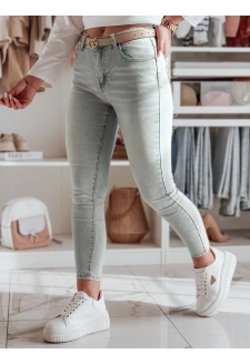Spodnie damskie jeansowe skinny SKINNIUP jasnoniebieskie Dstreet UY2324