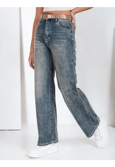 Spodnie jeansowe damskie wide leg niebieskie Dstreet UY2788