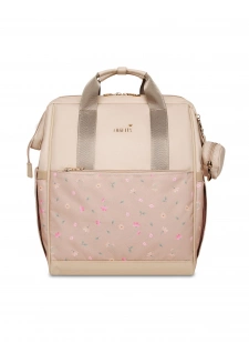 Dámský batoh na kočárek Vuch Engelis Eloa Flowers Beige