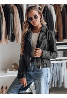 Kurtka skórzana damska ramoneska DARKGLORY czarna Dstreet TY4963