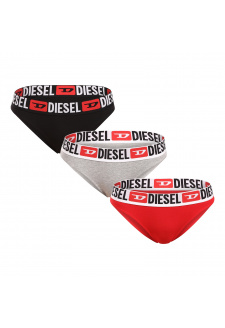 3PACK dámské kalhotky Diesel vícebarevné