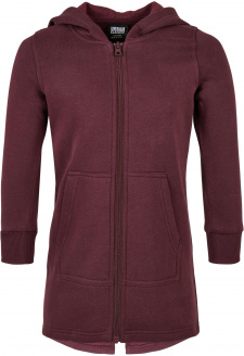 Girls Sweat Parka redwine