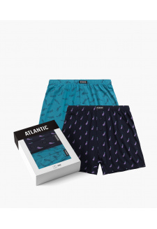 Pánské volné boxerky ATLANTIC 2Pack - vícebarevné