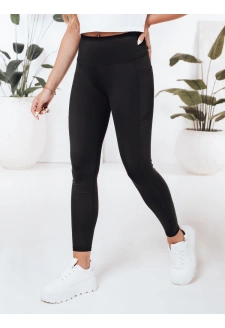 Damskie legginsy sportowe LEGGIVIBE czarne Dstreet UY2723