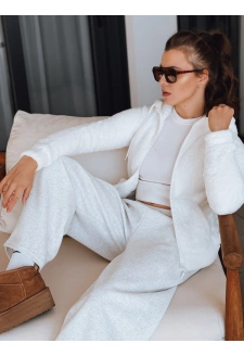 Bluza damska z kapturem biała Dstreet BY1555