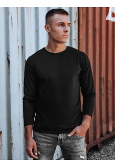 Longsleeve męski czarny Dstreet LX0577