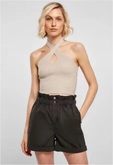 Dámský překřížený nákrčník Top lighttaupe