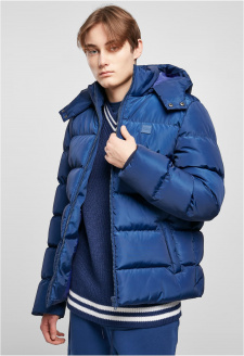 Puffer Jacket s kapucí spaceblue