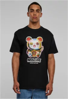 Welcome Cat Heavy Oversize Tee černé