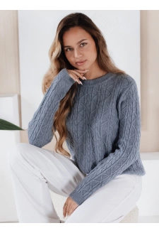 Damski sweter BRAVINAi niebieski Dstreet MY2530