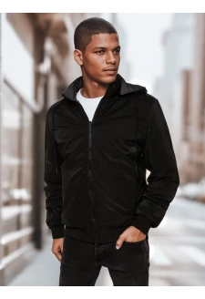 Kurtka męska dwustronna z kapturem czarna Dstreet TX4951