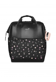 Dámský batoh na kočárek Vuch Engelis Eloa Flowers Black