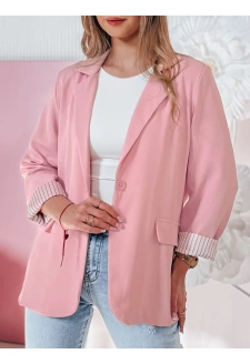 Marynarka damska one size oversize RESIDAL różowa Dstreet PY0123