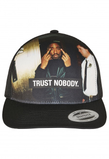 Tupac Trust Nobody Retro Trucker černý