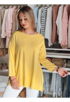 Bluzka damska masełko oversize z wisiorkiem COMFILA żółta Dstreet RY2791