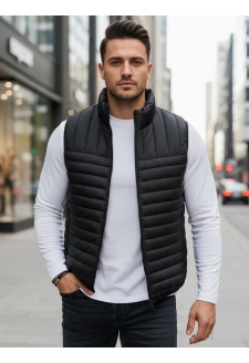 Kamizelka męska pikowana czarna Dstreet TX5084