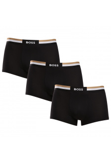 3PACK pánské boxerky BOSS černé