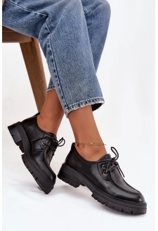 Dámské polobotky z eko kůže Adrelle – černé