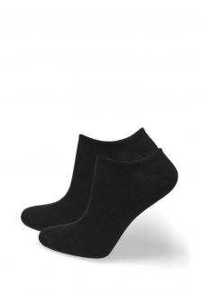 Pánské kotníkové ponožky STOP BACTERIA – černé