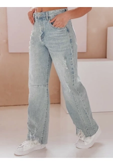 Spodnie damskie jeansowe baggy BAGETSON niebieskie Dstreet UY2431