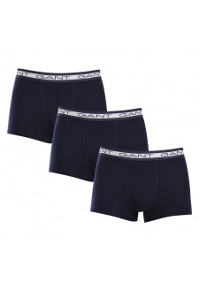 3PACK pánské boxerky Gant modré